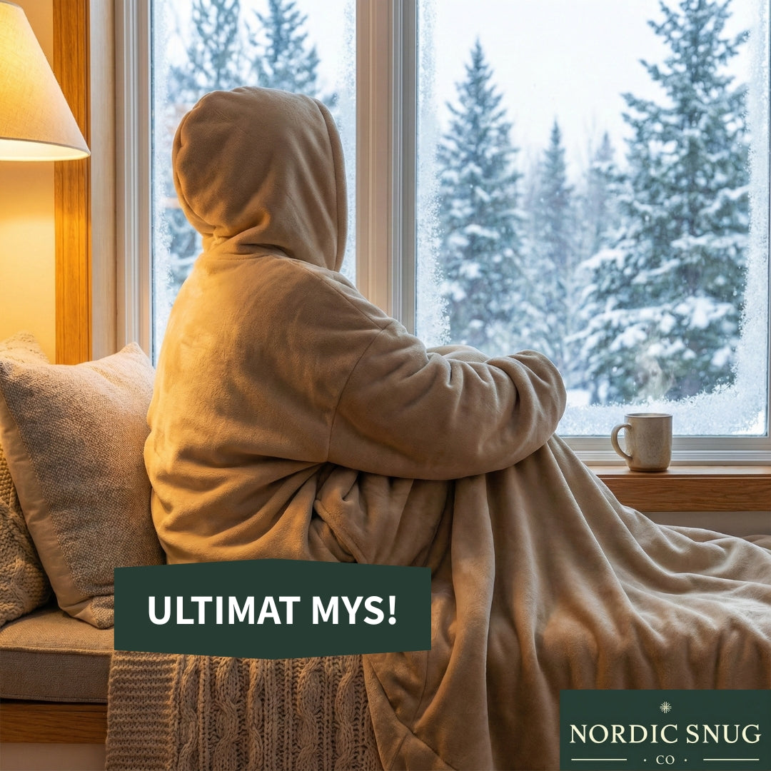 NordicSnug™ Ultra-Lång Hoodie (140cm) - Premium Teddy