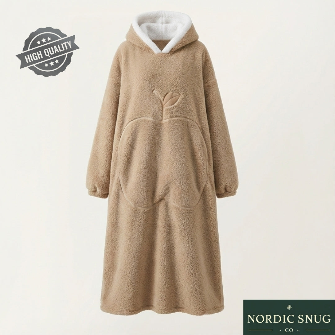 NordicSnug™ Ultra-Lång Hoodie (140cm) - Premium Teddy