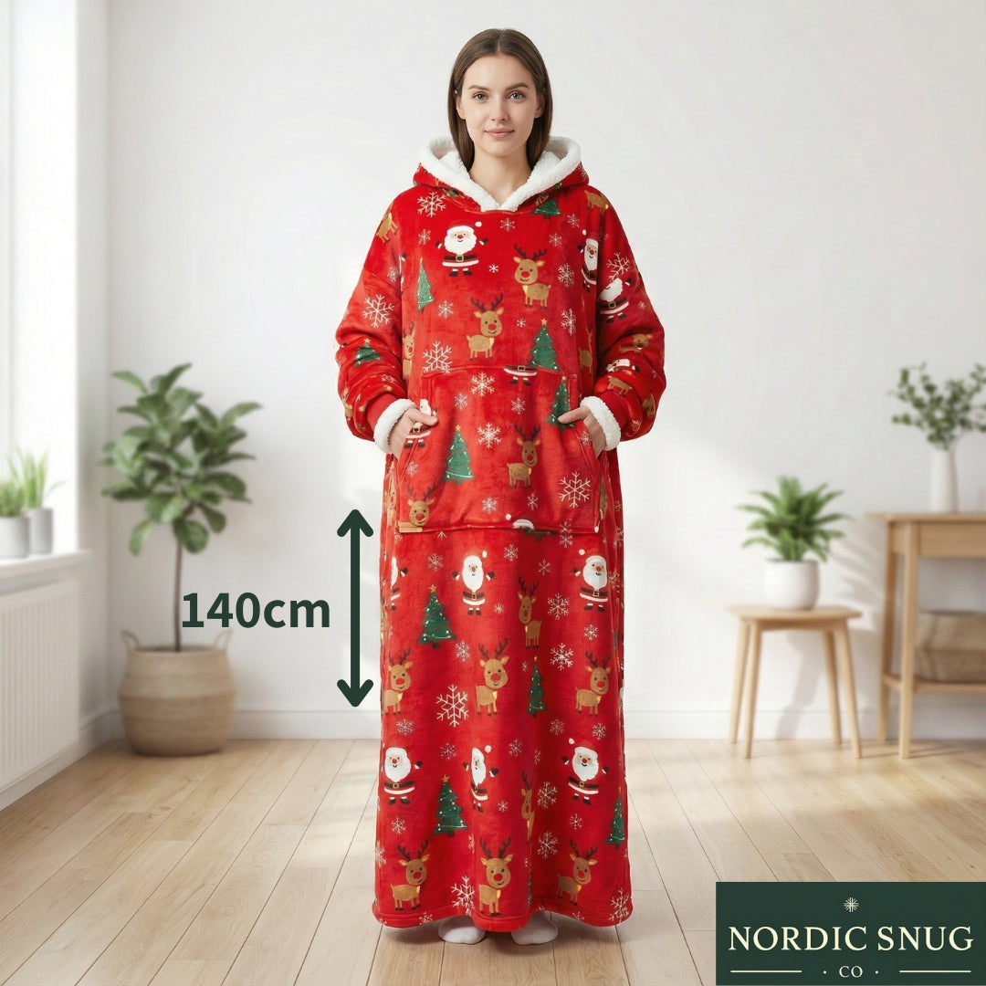 NordicSnug™ Ultra-Lång Hoodie (140cm) - Winter Edition